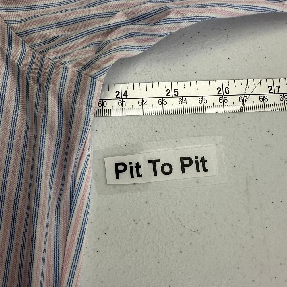 Brooks Brothers Regent Men Striped Dress Shirt Size 16.5 35 French Cuff Business